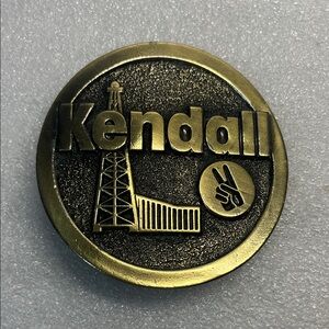 Kendall Motor Oil Belt Buckle Vintage 1984 Limited Edition